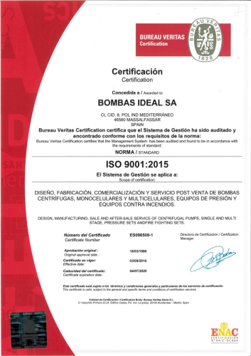 CHỨNG CHỈ ISO 9001:2015