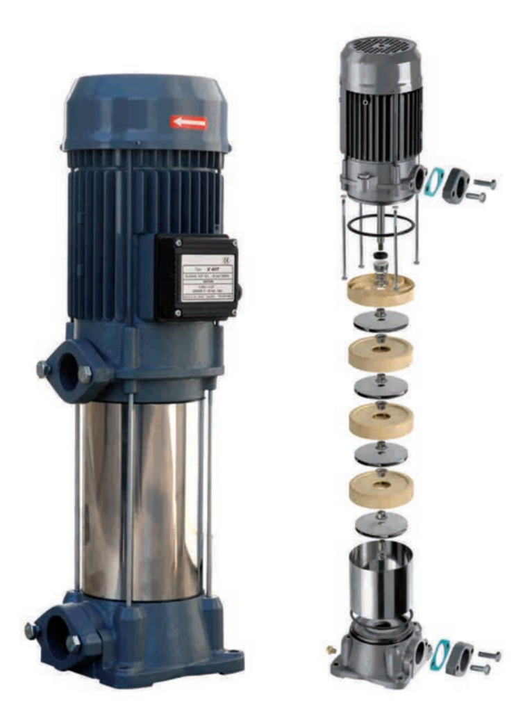 Bơm trục đứng đa tầng cánh VIP-V, NLV, NXA, NXV, NLX